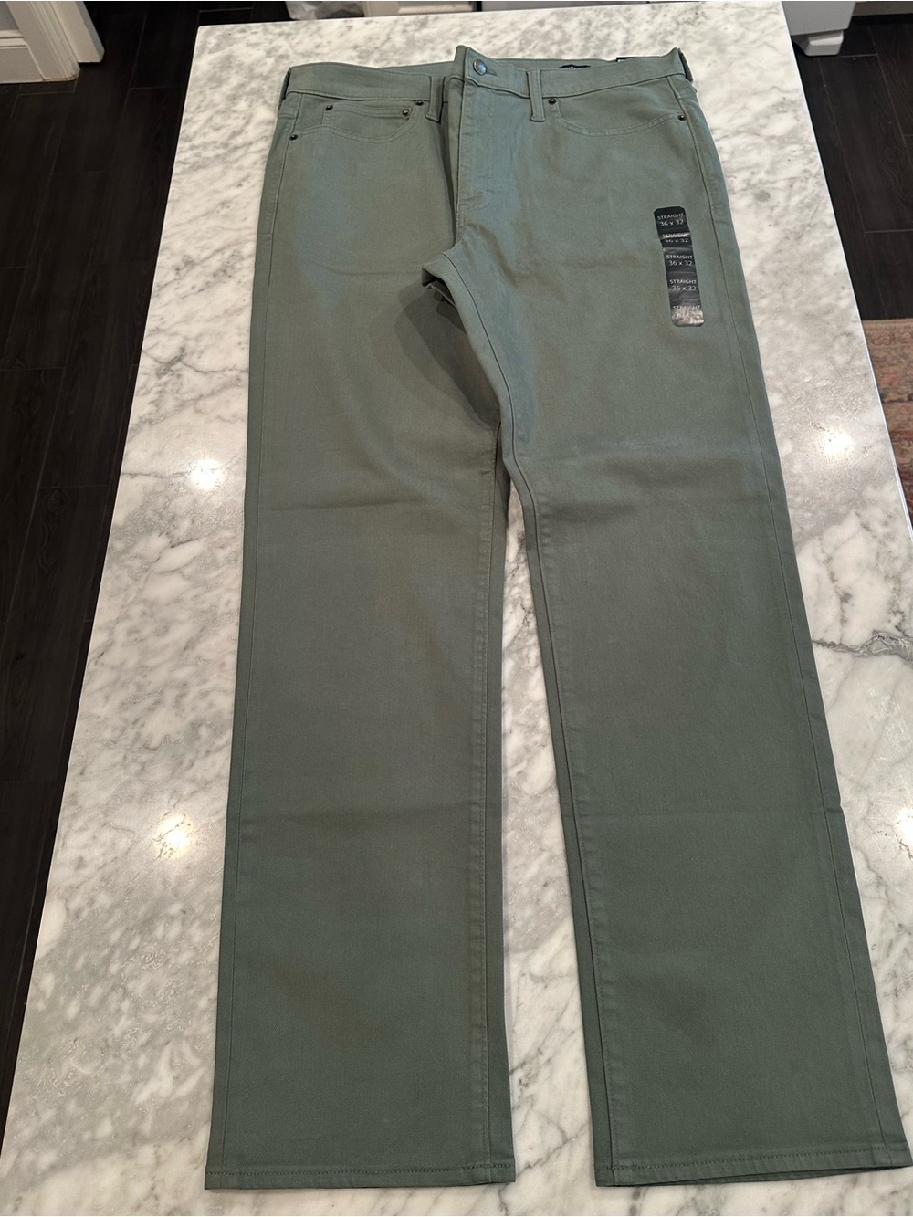 J.Crew Flex Men’s Straight Fit Pants Sage Green 36x32 NWT